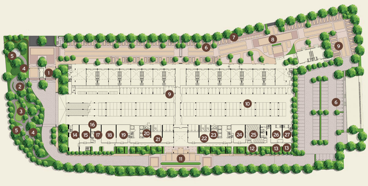 Senna Height Residence Facilities Plan - Ground Floor
