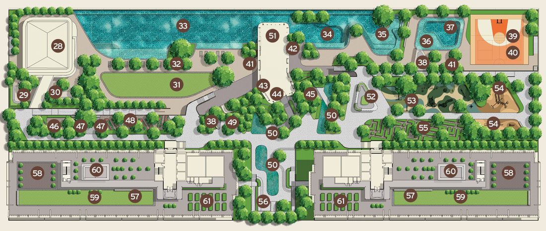 Senna Height Residence - Level and Roof top plan