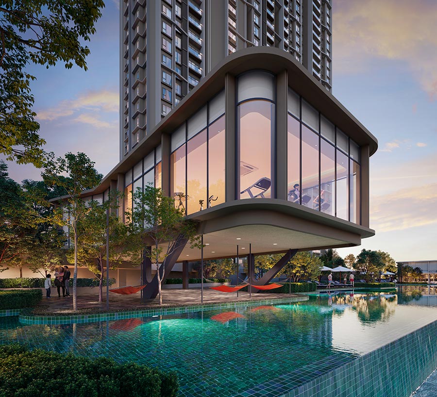 Senna Heights - Pool & Gym View